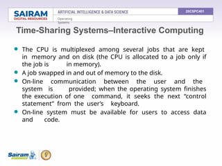 Cooperating System 1.4 Operating system overview-objectives and functions - Evolution of ...