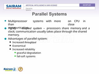 Cooperating System 1.4 Operating system overview-objectives and functions - Evolution of ...