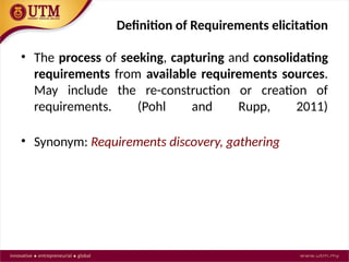 Introduction to Requirements Elicitation Methods | PPTX