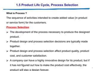 1.5 Product Life Cycle, Process Selection.pptx