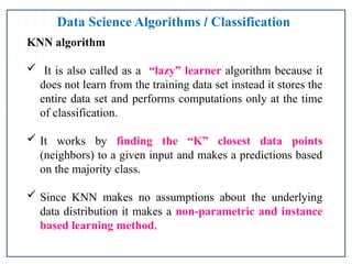 1.1. Introduction data science algorithms | PPTX