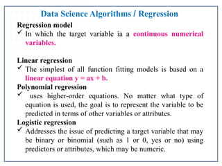 1.1. Introduction data science algorithms | PPTX