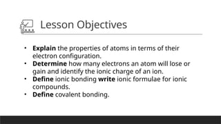 1. Bonding and Ionic Bonding powerpointt | PPTX