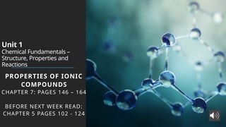 1. Properties of Ionic Compounds chemistry | PPTX