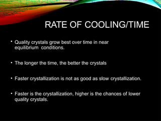 Crystalization mechanism of metal- Materials science | PPTX