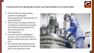 Microorganisms In Industry 1.1 Essentials of Industrial Microbiology , introduction | PPTX