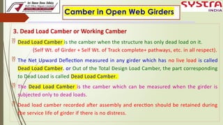 1.Camber Measurement, Method & procedure and Loss of Camber in Open web ...