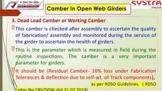 1.Camber Measurement, Method & procedure and Loss of Camber in Open web ...