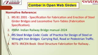 1.Camber Measurement, Method & procedure and Loss of Camber in Open web ...