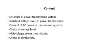 Comprehensive Overview of Electrical Power Transmission Systems and ...