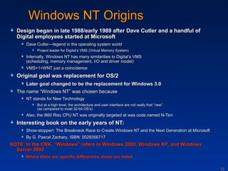 overview of operating systems os evaluation | PPT