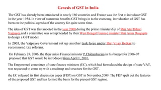 Gst Introduction In India Comprehensive Overview of Goods and Services Tax (GST) in India ...