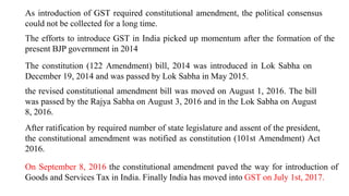 Comprehensive Overview of Goods and Services Tax (GST) in India ...