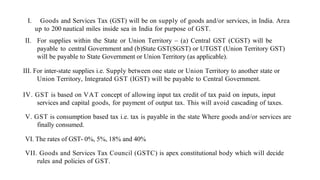 Comprehensive Overview of Goods and Services Tax (GST) in India ...
