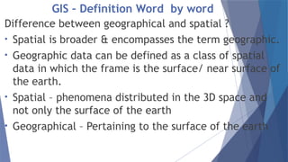 Geospatial Difference Comprehensive Introduction to Geographic Information Systems and ...
