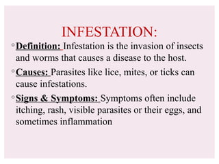 Infested Definition Comprehensive Overview of Infection and Infestation in Healthcare | PPTX