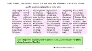 Ποιες διαφορετικές απόψεις υπήρχαν για την αποβίβαση ελληνικού στρατού στη Σμύρνη;
 Πηγή: http://www.museduc.gr
7
 