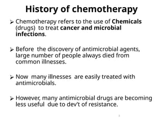 Comprehensive Overview of Chemotherapy and Antibacterial Drugs: History ...