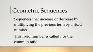 Comprehensive Guide to Geometric Sequences and Series with Real-Life ...