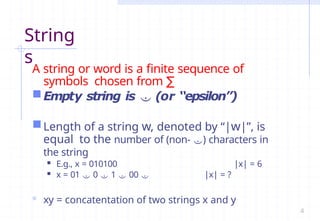 Comprehensive Introduction to Finite Automata and Automata Theory | PPTX