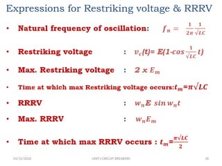 Rrrv Graph Comprehensive Study on Circuit Breakers and Switchgear in Power Systems ...
