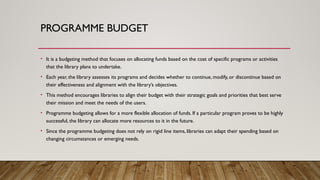Budgeting in Libraries: Techniques, Strategies, and Practical ...