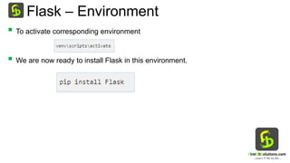 Python Flask Guid Comprehensive Guide to Flask Web Framework in Python | PPTX