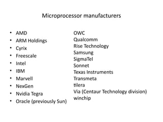 Comprehensive Overview of Computer Evolution and Microprocessor ...