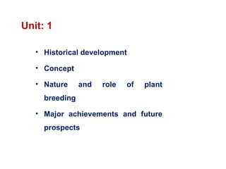 Comprehensive Fundamentals of Plant Breeding: History, Genetics, and ...