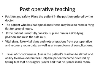 Comprehensive Guide to Postoperative Care and Recovery Management | PPTX