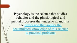 Understanding Psychology: Science, Methods, and Distinguishing Facts ...