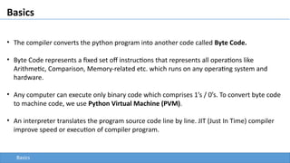 Comprehensive Introduction to Python Basics and Data Types | PPTX
