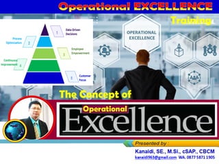 Operational Excellence Concept _Training *OPERATIONAL EXCELLENCE (OpEx ...