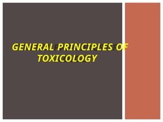 Toxicological Testing Methods Overview Comprehensive Overview of Toxicology Principles and Testing Methods | PPTX