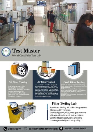 Test Master World Class Filter Test Lab | PDF