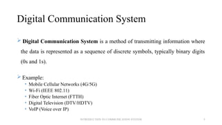 Comprehensive Introduction to Communication Systems and Their Technical ...