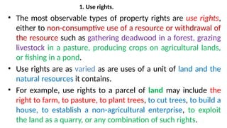 Using Correct Usage Rights Understanding Market Failure, Property Rights, and Environmental ...