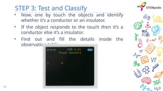 Understanding Conductors and Insulators Using evive Touch Sensors | PPTX