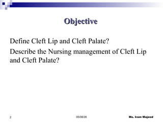 Comprehensive Nursing Care for Children with Cleft Lip and Palate | PPT
