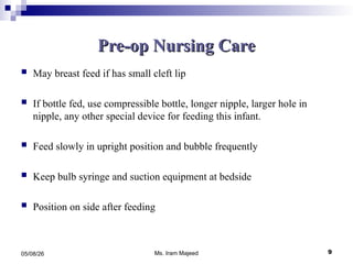 Comprehensive Nursing Care for Children with Cleft Lip and Palate | PPT