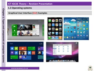 Comprehensive ICT IGCSE Revision on Operating Systems: CLI vs GUI | PDF