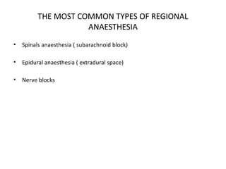 Comprehensive Introduction to Anaesthesia: Types, Drugs, and Procedures ...