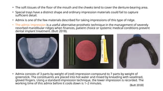 Ridge Classification and Neutral Zone Technique in Prosthodontics | PPTX