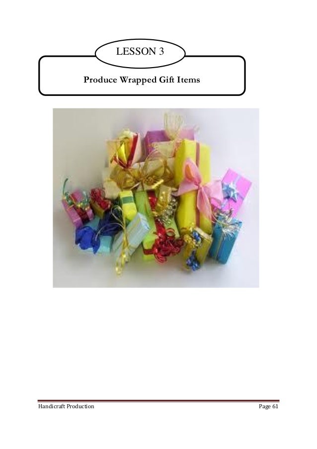 K12 Module in T.L.E. Grade 8 Second Grading (Handicrafts)