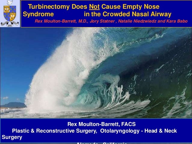 Role For Turbinectomy In The Crowded Nasal Airway Is Empty Nose Synd