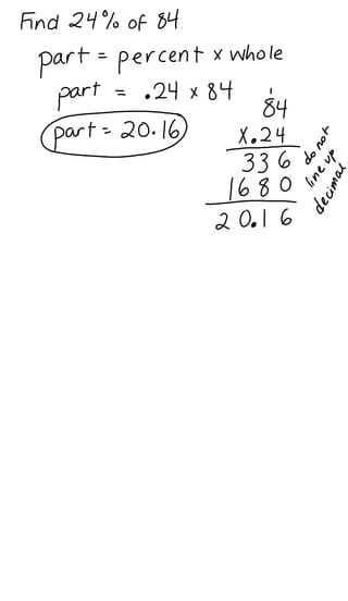 1 2 c algebra percent proportion and equation