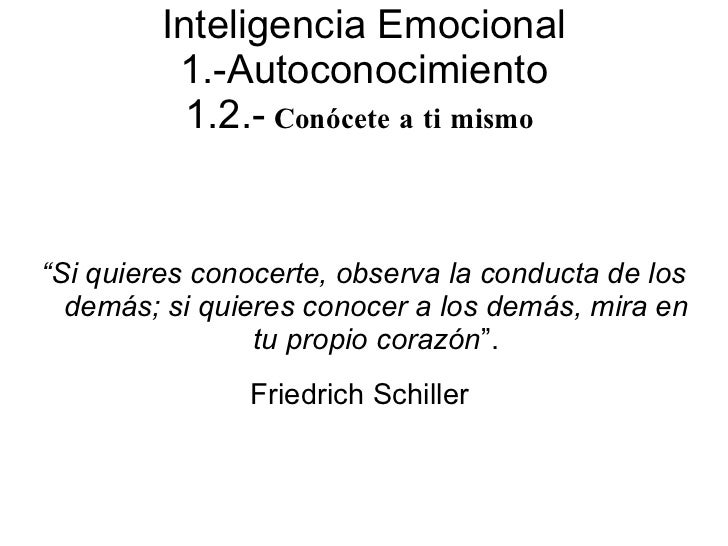 1.2 Conocete A Ti Mismo