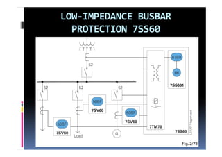 LOW‐
LOW‐IMPEDANCE BUSBAR 
  PROTECTION 7SS60
 