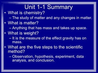 1-2 Introduction to Chemistry | PPT