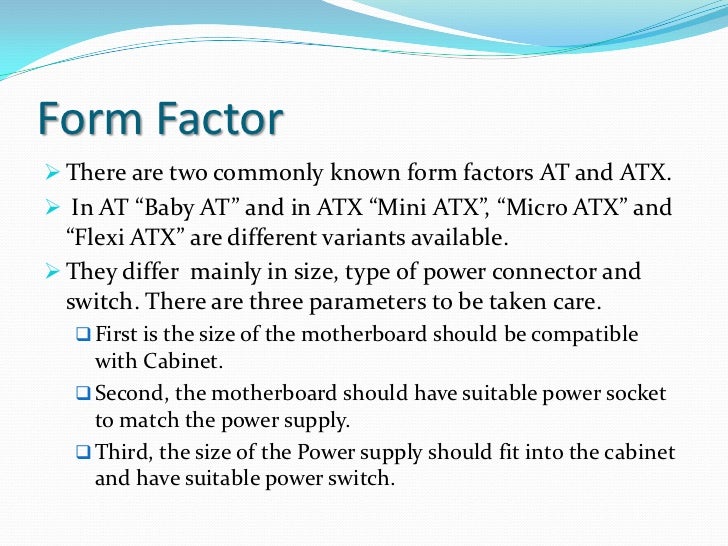 1 2 motherboard form factor motherboard form factors
